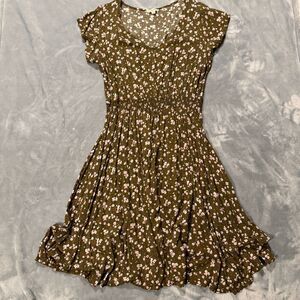 Indigo Rose Green Floral Maxi Dress